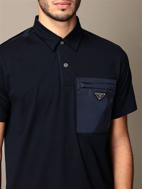 mens prada long sleeve polo|prada t shirt sale.